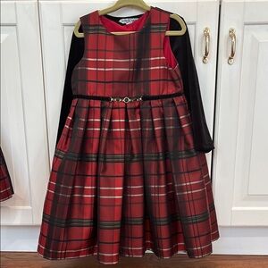 Pippa & Julie Red Plaid Formal Dress